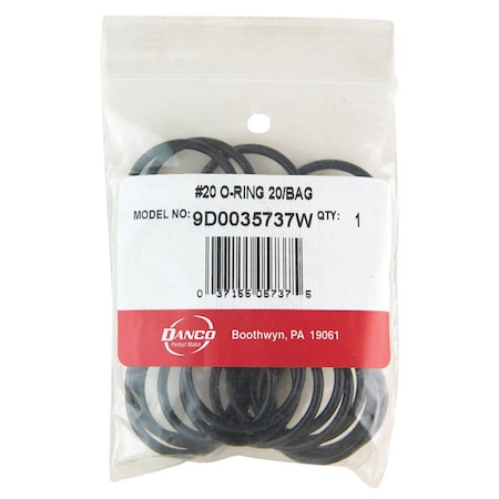 Danco Danco 1 in. D X 1-3/16 in. D Rubber O-Ring 20 pk 35737W
